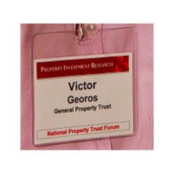 Medium Sized Conference Name Tag Holder
