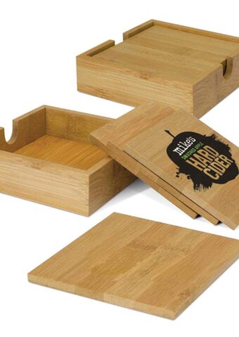 112030 Bamboo Coaster Set Main
