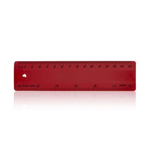 15cm Rulers Red