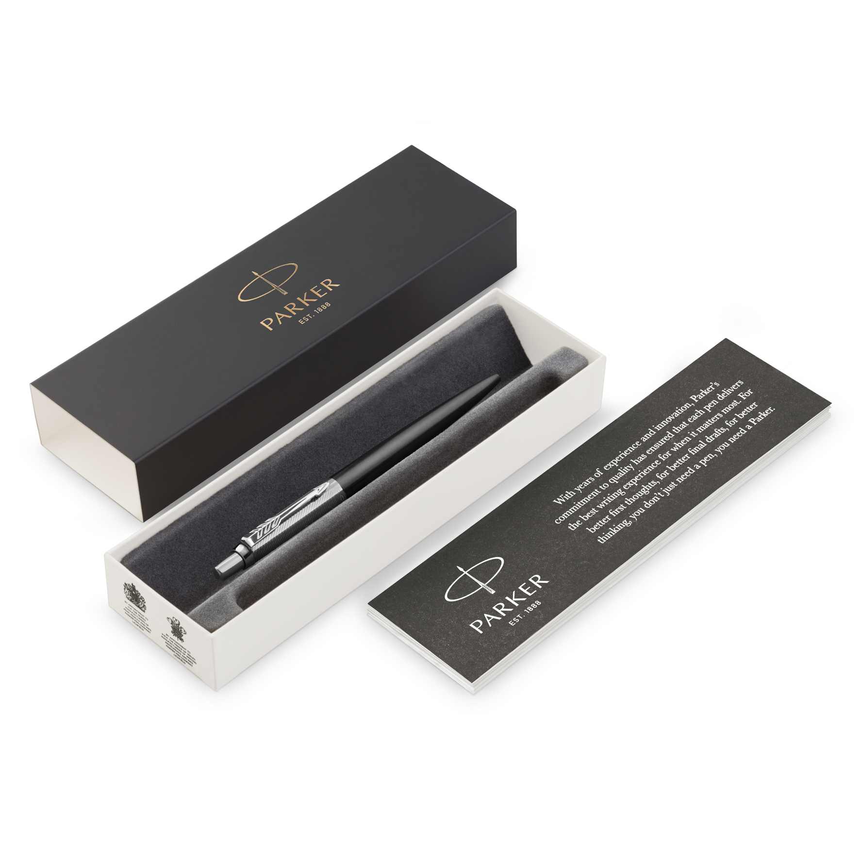 Parker Jotter Metal Ballpoint 8 1953346 Parker Jotter Metal Ballpoint Black CT box