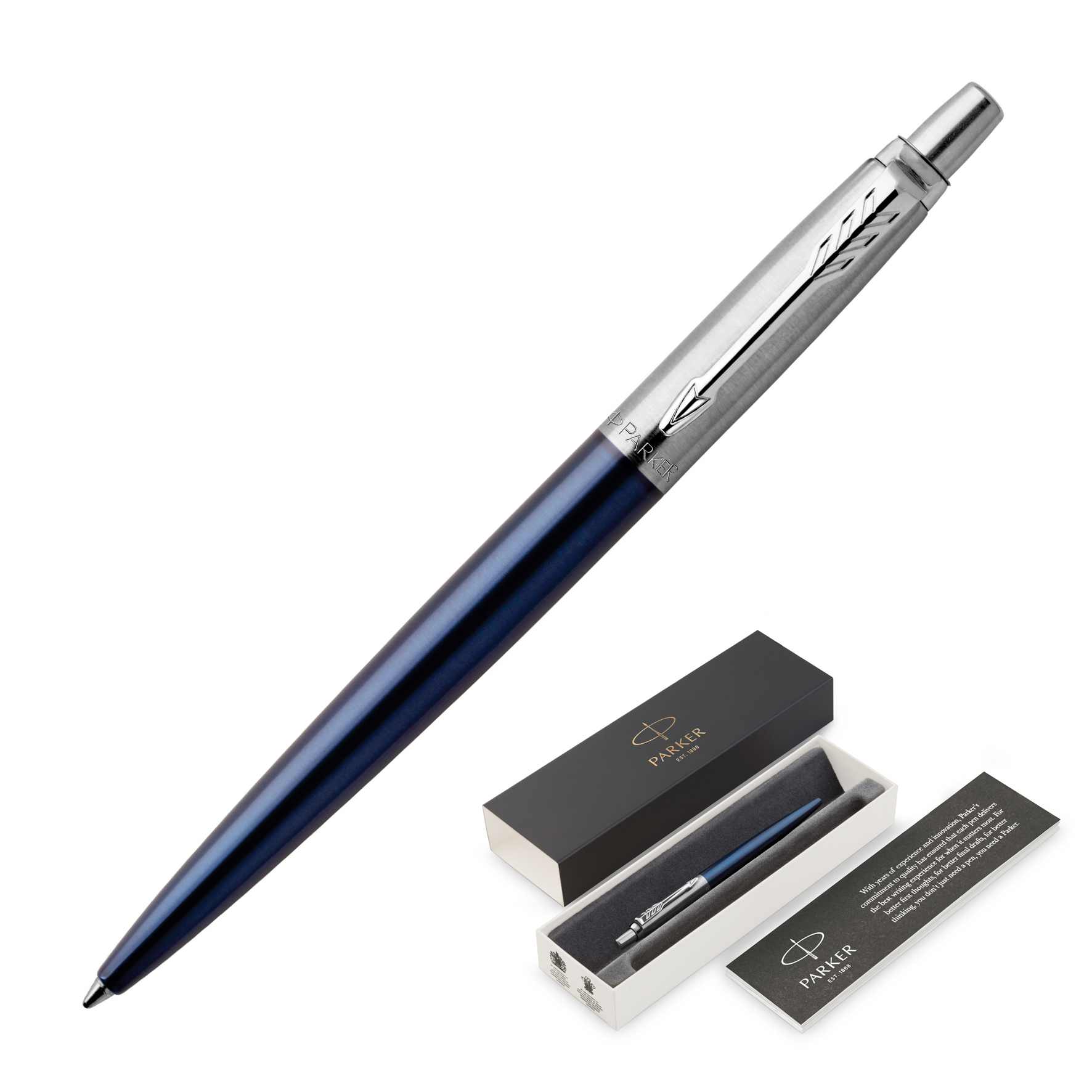 Parker Jotter Metal Ballpoint 6 1953347 Parker Jotter Metal Ballpoint Royal Blue CT 1