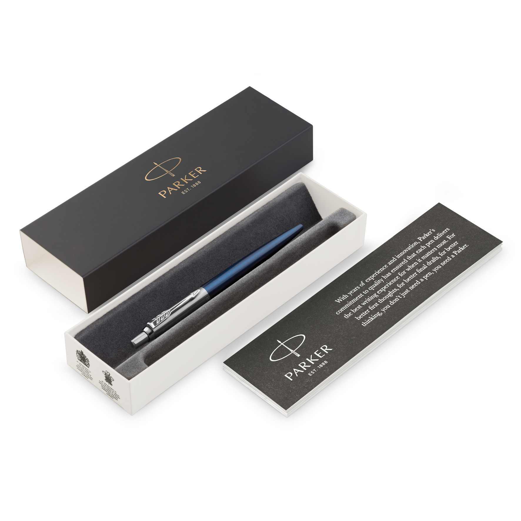 Parker Jotter Metal Ballpoint 10 1953347 Parker Jotter Metal Ballpoint Royal Blue CT box