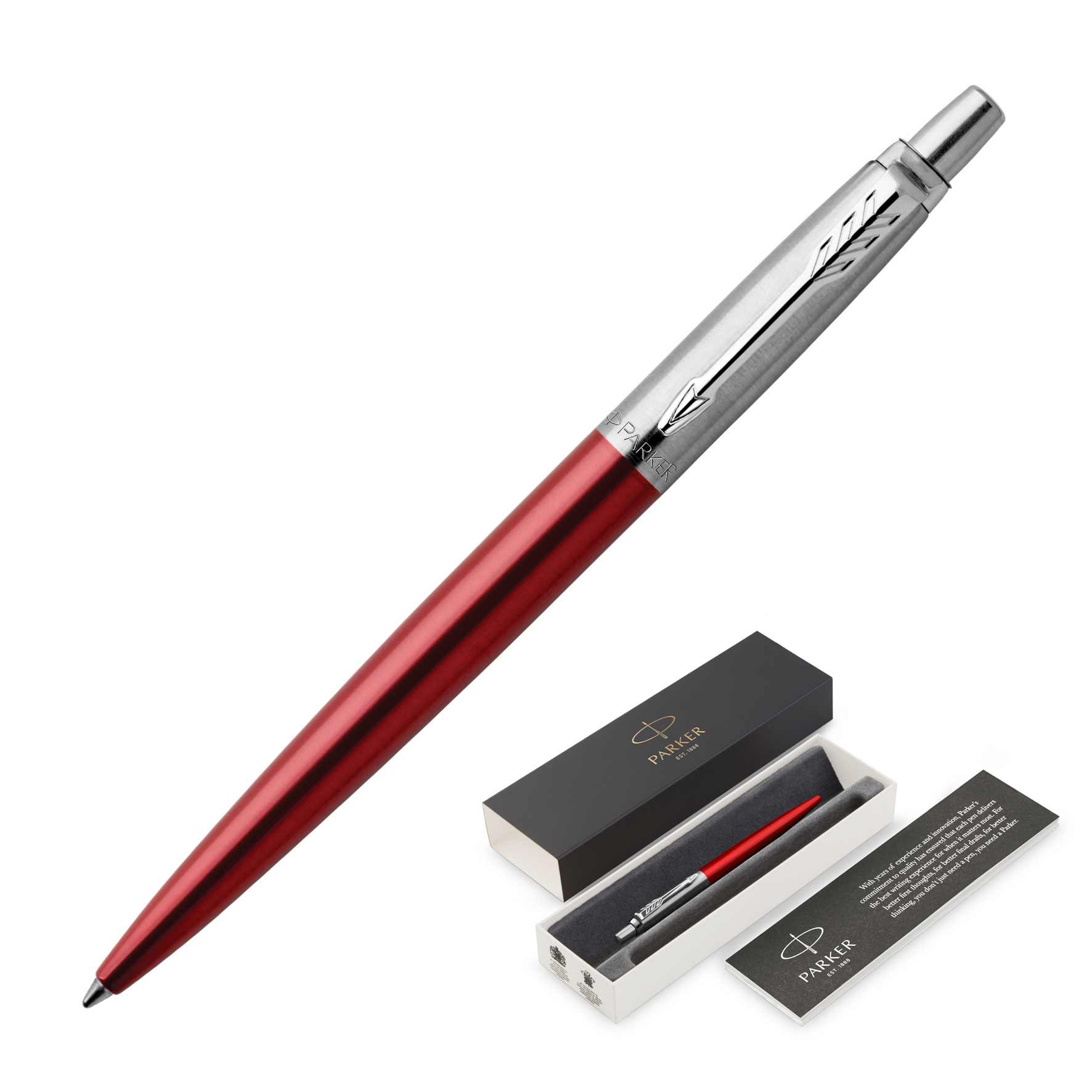 Parker Jotter Metal Ballpoint 2 1953348 Parker Jotter Metal Ballpoint Kensington Red CT 1