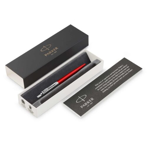 1953348 Parker Jotter Metal Ballpoint Kensington Red CT box