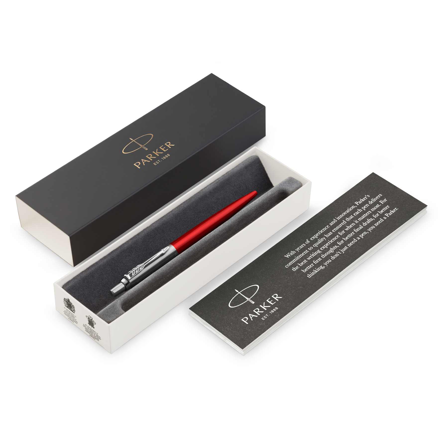 Parker Jotter Metal Ballpoint 4 1953348 Parker Jotter Metal Ballpoint Kensington Red CT box