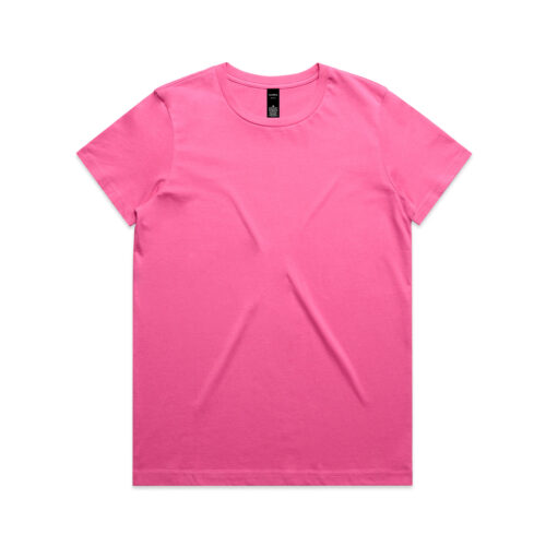 4001 AS COLOUR MAPLE TEE CHARITY PINK