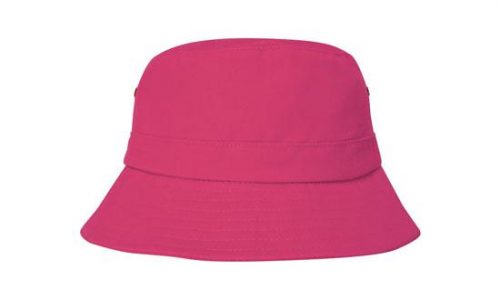 4132 Brushed Sports Twill Infants Bucket Hat Hot Pink