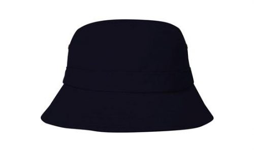 4132 Brushed Sports Twill Infants Bucket Hat Navy