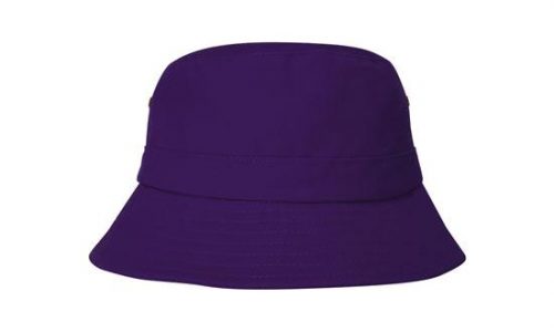 4132 Brushed Sports Twill Infants Bucket Hat Purple