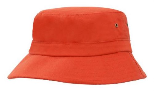 4132 Brushed Sports Twill Infants Bucket Hat orange