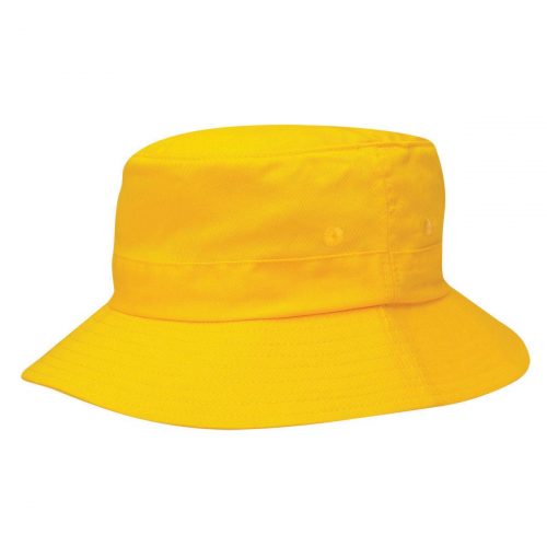 4363 Kids Twill Bucket Hat wToggle gold