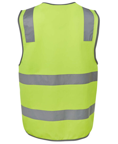 6DNSV Hi Vis D+N Safety Vest Lime back