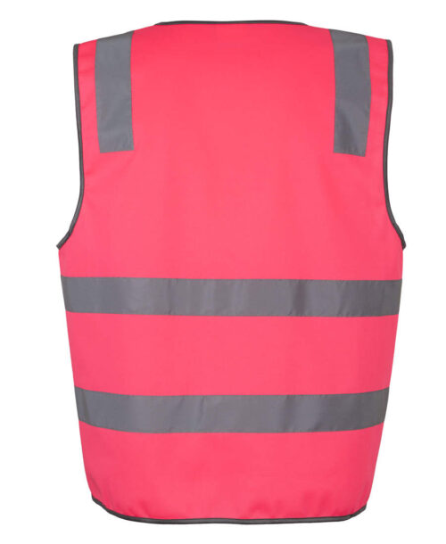 6DNSV Hi Vis D+N Safety Vest pink back