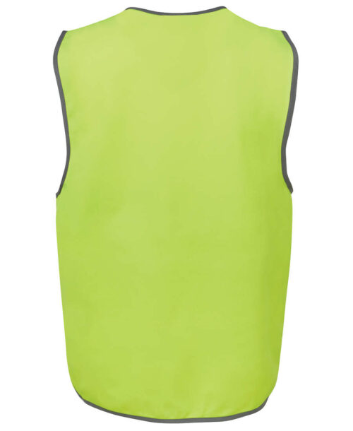 6HVSV Hi Vis Safety Vest Lime Back