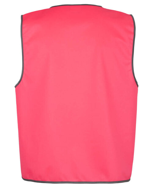 6HVSV Hi Vis Safety Vest pink back