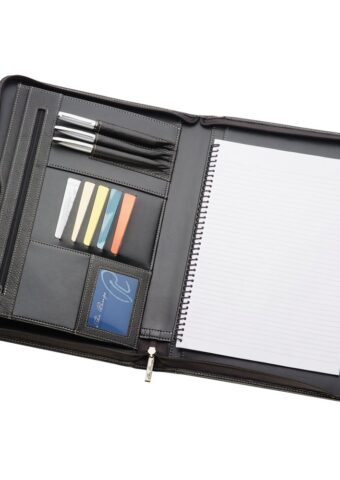 A4 Leather Zippered Compendium 505 2