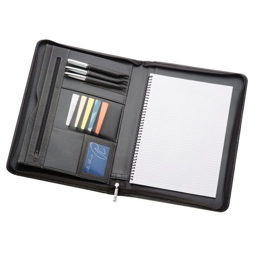 A4 Leather Zippered Compendium 505 2