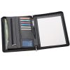 A4 Leather Zippered Compendium 884BK 5