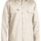 BS6893 Bisley L:S Lightweight Drill Workshirt sand front