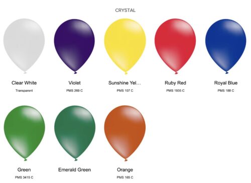 Crystal Balloons Colour Chart