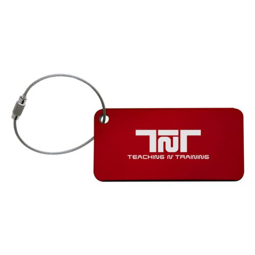 H352 Tremont Luggage Tag red branded