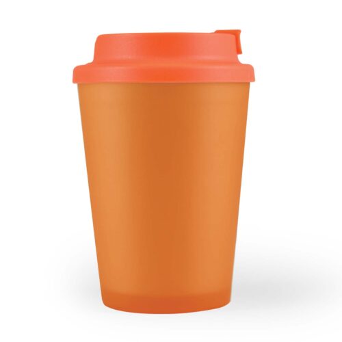 LL0422 Aroma Coffee Cup : Comfort Lid Orange