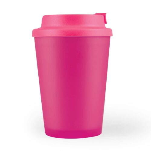 LL0422 Aroma Coffee Cup : Comfort Lid Pink