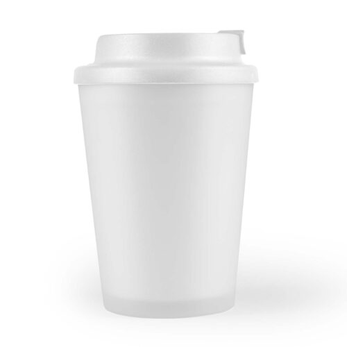 LL0422 Aroma Coffee Cup : Comfort Lid White