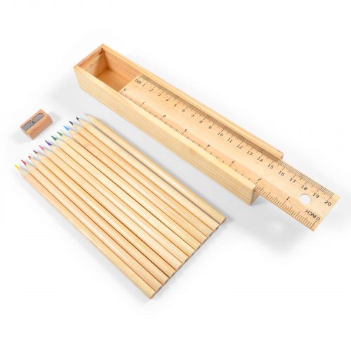 LL1909 Panorama Coloured Pencil Set Ruler