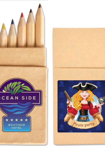 LL192 Mini Coloured Pencils in Cardboard Box Main