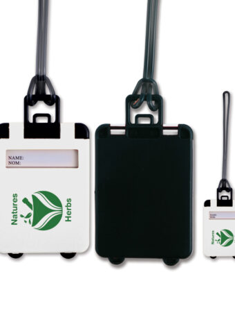 LL3024 White Black Suitcase Luggage Tag