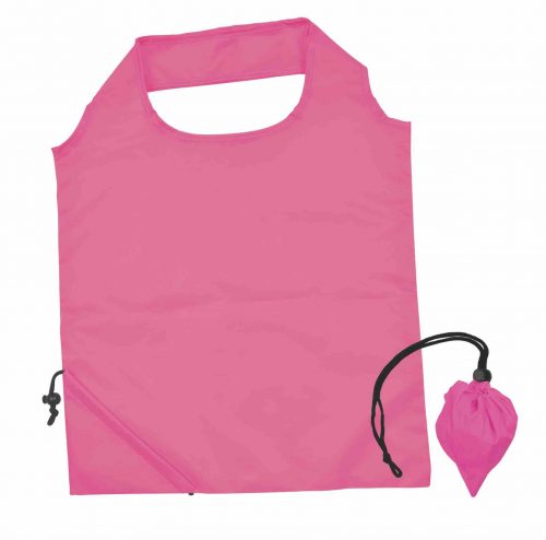 LL518 Sprint Folding Polyester Shopping Bag Pink