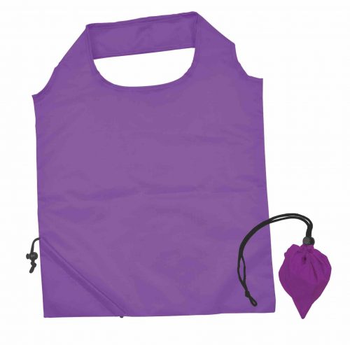 LL518 Sprint Folding Polyester Shopping Bag Purple