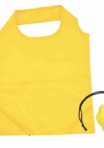 LL518 Sprint Folding Polyester Shopping Bag Yellow