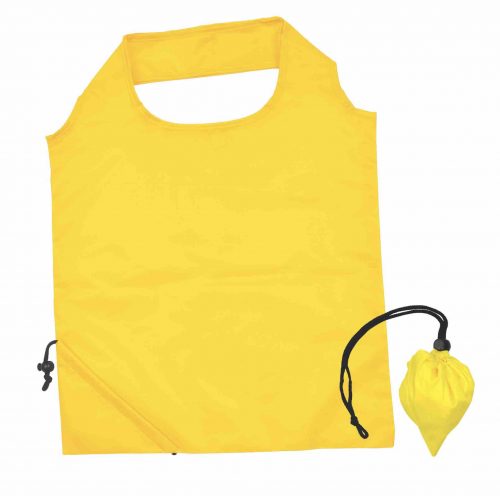 LL518 Sprint Folding Polyester Shopping Bag Yellow
