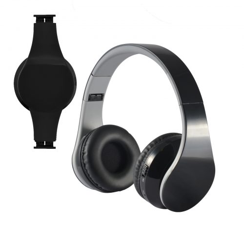 LL9242 Hyper BT Headphones in EVA Zipper Case Black