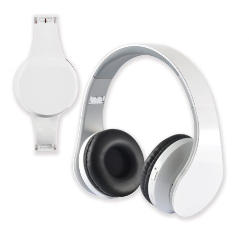 LL9242 Hyper BT Headphones in EVA Zipper Case White