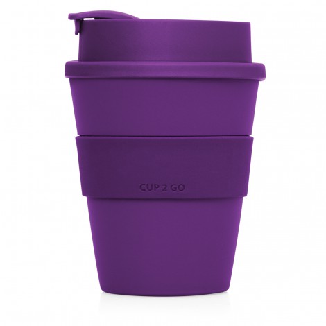 M254 Cup 2 Go 356ml Flip Top Cup purple