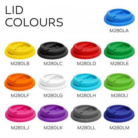 M279 Cup 2 Go 356ml Double Wall Cup Lid Colours