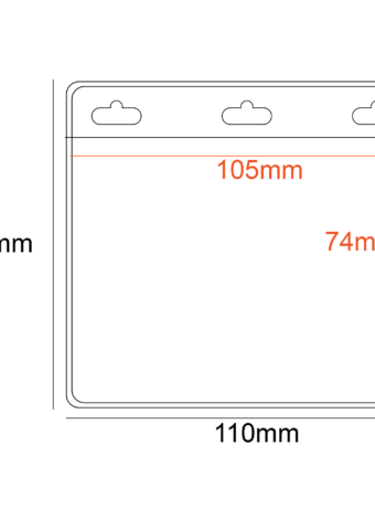 NCH007A PVC Pocket Holder 105x74mm 3 Slots