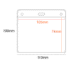 NCH007 PVC Pocket Holder 105x74mm 1 Slot