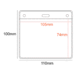 PVC Pocket Holder 105x74mm 1 Slot
