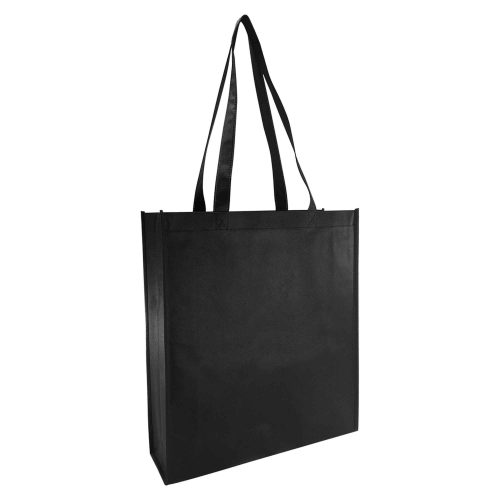 NWB004 Non Woven Bag with Large Gusset black