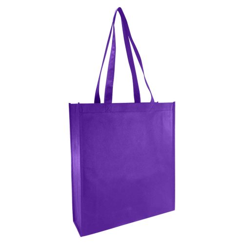 NWB004 Non Woven Bag with Large Gusset purple