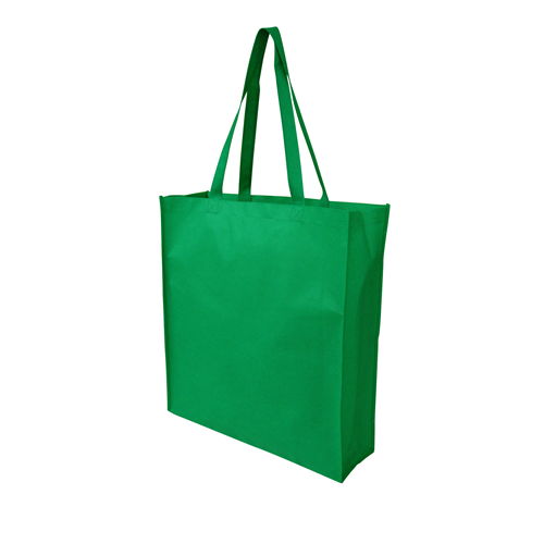 NWB009 Non Woven Bag with Extra Large Gusset Green