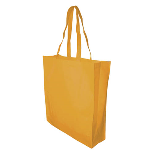 NWB009 Non Woven Bag with Extra Large Gusset Yellow