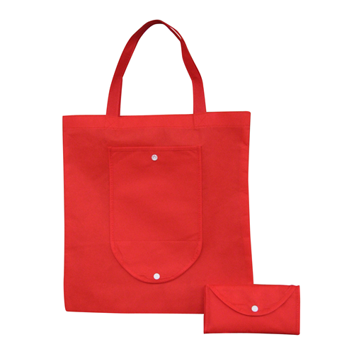 NWB011 Non Woven Foldable Shopping Bag Red