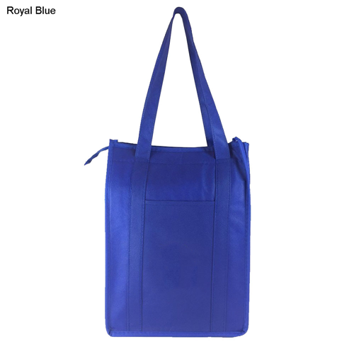NWB015 Non Woven Cooler Bag with Top Zip Closure Royal