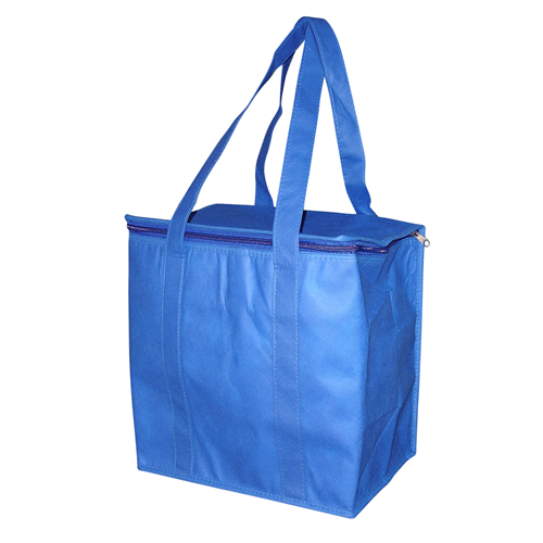 NWB016 Non Woven Cooler Bag with Zippled Lid Royal