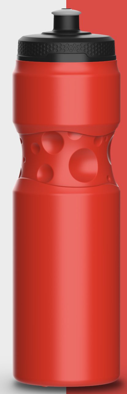 Oxygen Drink Bottle Rocket Red